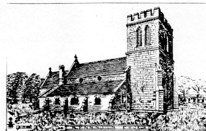 All Saints Church Rennington 1870 picture
