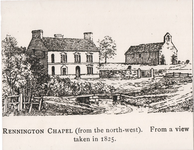All Saints Church Rennington Chapel in 1825 picture