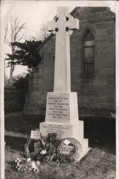 All Saints Church Rennington 1914-18 War Memorial picture