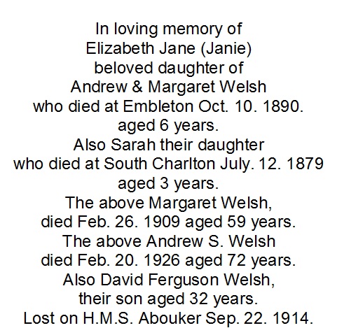 All Saints Church Rennington - Memorial/Grave D21